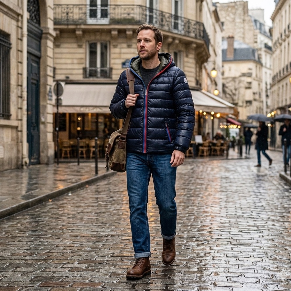 Marco Nils hooded Puffer Jacket | Lightweight winter coat medium